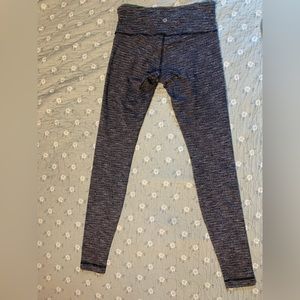 Lululemon Wunder Under Hi-Rise Tight *28" Coco Pique Black White - size 6